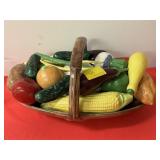 CERAMIC FRUIT AND VEGETABLE DECOR