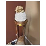 BARLEY TWIST PLANT STAND 12X40" WITH VASE