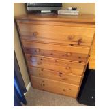 5 DRAWER PINE CHEST