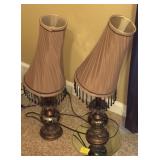 PAIR TABLE LAMPS WITH SHADES