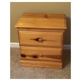 QTY OF 2-  TWO  DRAWER PINE  NIGHT STANDS