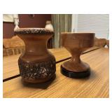 2-HANDMADE WOODEN BOWLS SIGNED BY R. KEMP