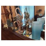 MISC DECOR ITEMS- PEACOCKS AND ETC.