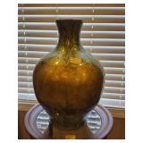 WOOD GINGER JAR DECOR 19" TALL 13" ROUND