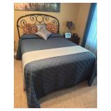 QUEEN SIZE IRON BED WITH BAMBOO MATTRESS