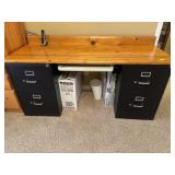 2-2 DRAWER BLACK FILLING CABINETS WITH TOP