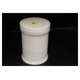MILK GLASS BARBER JAR