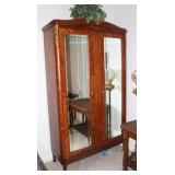FRENCH INLAYED MAHOGANY WARDROBE