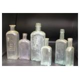 6 ANTIQUE BOTTLES