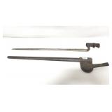 U.S. CIVIL WAR M1855 BAYONET W/SHEATH AND HANGER
