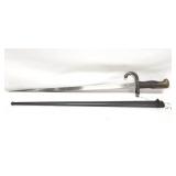 FRENCH MODEL 1874 GRAS SABER BAYONET W/SHEATH