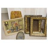 2 PICTURE FRAMES & 2 PRINTS
