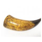 SMALL SCRIMSHAWED PRIMER HORN