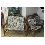 3PC TWIG FURNITURE 2 CHAIRS & LOVESEAT
