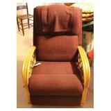 BAMBOO ROCKER/RECLINER (STAIN AT HEAD)