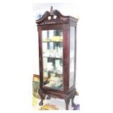 1 DOOR BEVELED GLASS CHINA CABINET W/