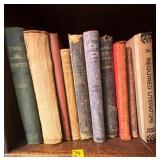 16 VINTAGE SCHOOL BOOKS - LATIN, MANAGEMENT,