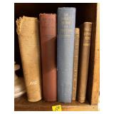 5 VINTAGE SCHOOL BOOKS