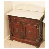 VICTORIAN MARBLE TOP WASH STAND
