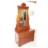 VICTORIAN 3 DRAWER DRESSER 82x39x18