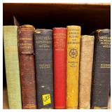 7 VINTAGE SCHOOL HISTORY BOOKS