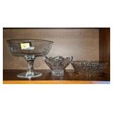 3PC OF CRYSTAL SERVING BOWLS