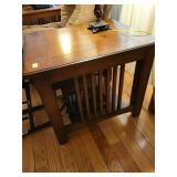 SET OF 3 MISSION STYLE OAK END TABLES