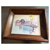 2 FRAMED PRINTS 13"x11"