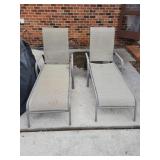 ALUMINUM FRAME LOUNGE CHAIR (2X BID)