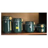 4PC CERAMIC CANNISTER SET