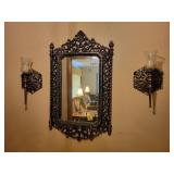 HOME INTERIOR MORROR & CANDLE SCONCES