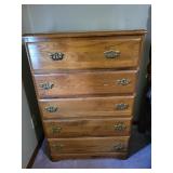 5 DRAWER PINE CHEST 30"x17"x44"