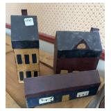 3 FOLK ART BOXES