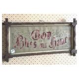 "GOD BLESS OUR HOME" EMBROIDERED ADDAGE