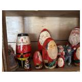 SANTA CLAUSE NESTING DOLL SET, TOY SOLDIER SET,