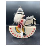 SOLDIER ON ROCKING HORSE "NUTCRACKER"