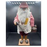 17" SANTA W/ TOOLBOX NUTCRACKER