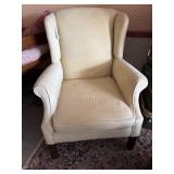 STRAIGHT LEGGED UPHOLSTERED WINGBACK CHAIR
