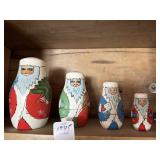 SANTA CLAUSE NESTING DOLLS (4PC SET)