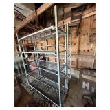 81"x56" GALVANIZED ROLLING SHELVING