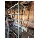 81"x56" GALVANIZED ROLLING SHELVING