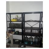 2 70" METAL SHELVES
