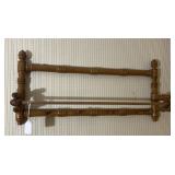 STICK & BALL HAT RACK 23"x11"