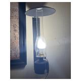 2X BID - HANGING CONVERTED OIL LAMP LIGHT FIXTURES