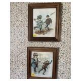 2 PRINTS MATCHING FRAMES 12"x14"