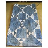 HANDMADE QUILT 72"x80" **CONDITION ISSUES**