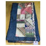HAND SEWN (PATCHWORK) QUILT 64"x80"