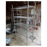METAL RACK W/ 5 SHELVES