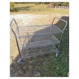 4 WHEEL METAL CART 42"x24"x40"
