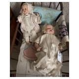 24" CLOTH BODY AND COMPOSITION HANDS DOLL